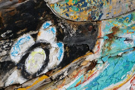 Vintage painted rustic