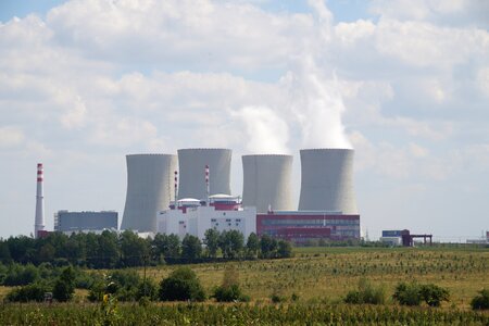 Nuclear power plant south bohemia czech republic photo