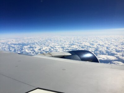 Sky plane travel photo