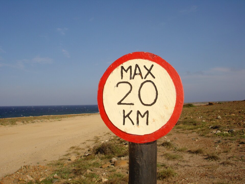 Speed limit board road sign