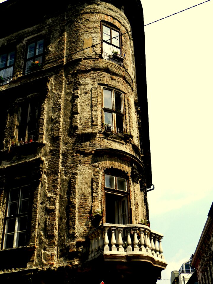 Budapest building balcony