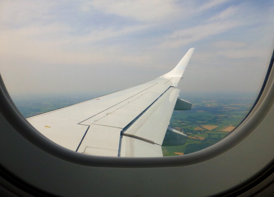 View landscape flying