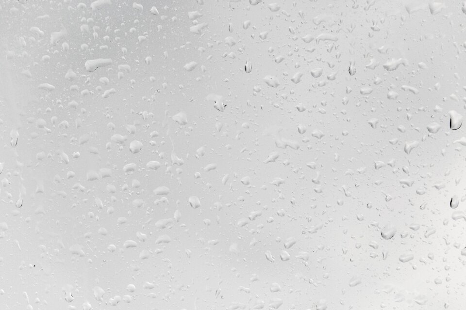 Window beaded raindrop