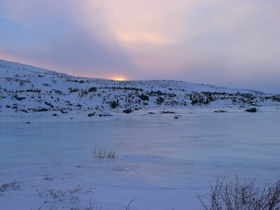 Arctic snow landscape