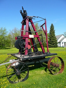 Canada fire fighting vehicle old pump photo