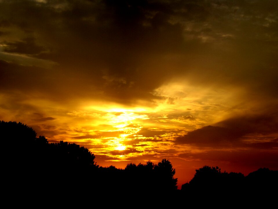 Cloud red landscape