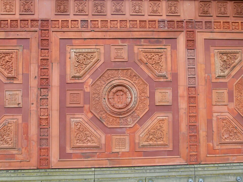 Wall baked clay earthenware