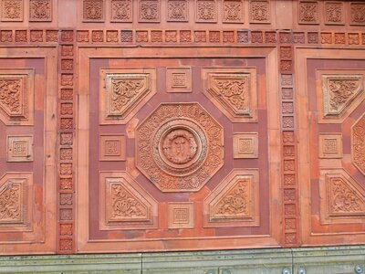 Wall baked clay earthenware