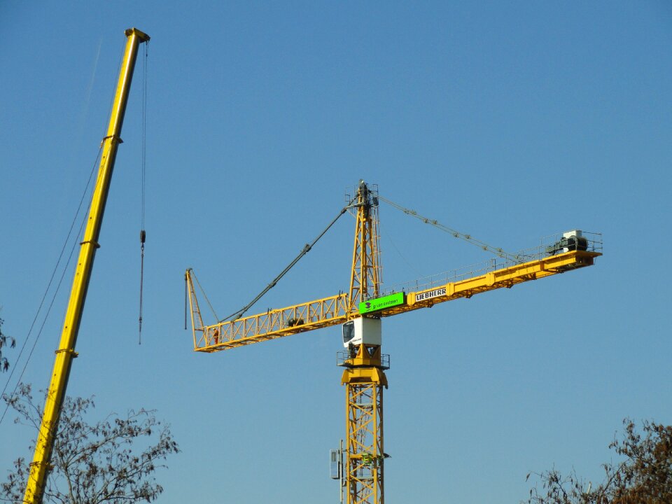 Tower construction site