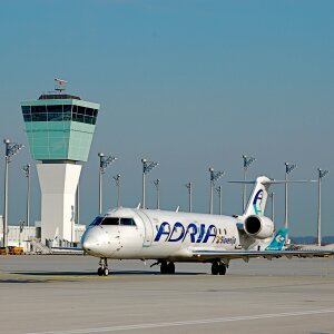 Adria airways international flight