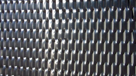 Shiny gloss steel grid photo