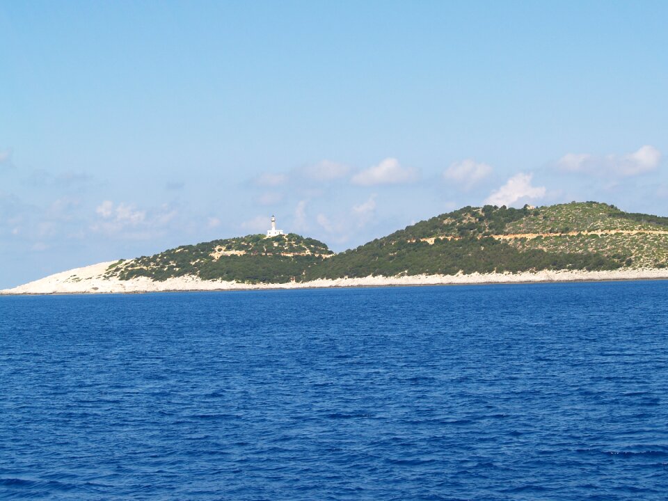 Blue greece island