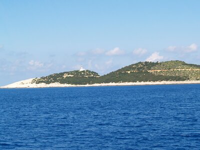 Blue greece island
