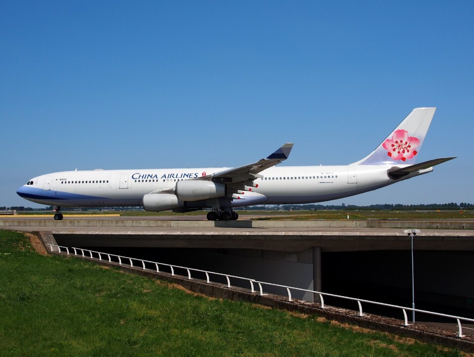 Airplane taxiing airport
