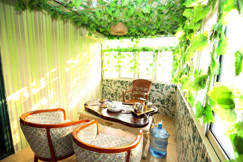 Balcony indoor furniture