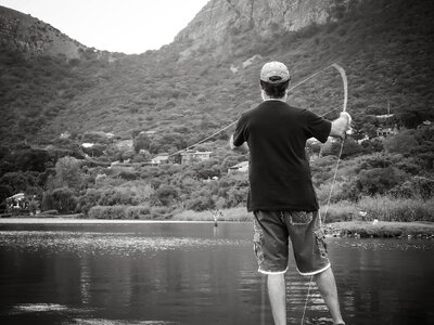 Fishing leisure rod photo