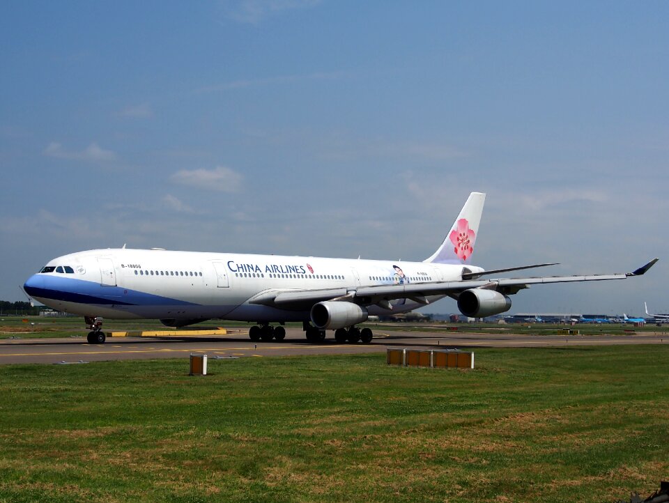 Airplane taxiing airport