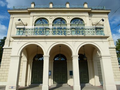 Theater front building