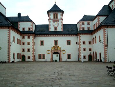 Castle courtyard building architecture