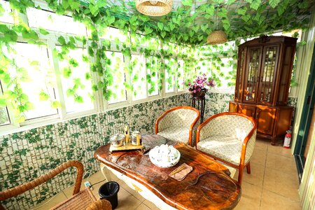 Balcony indoor furniture