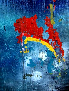 Red yellow painted