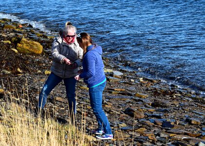 Mother daughter happy photo