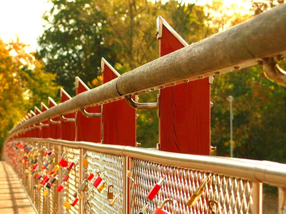 Love locks love bridge padlocks