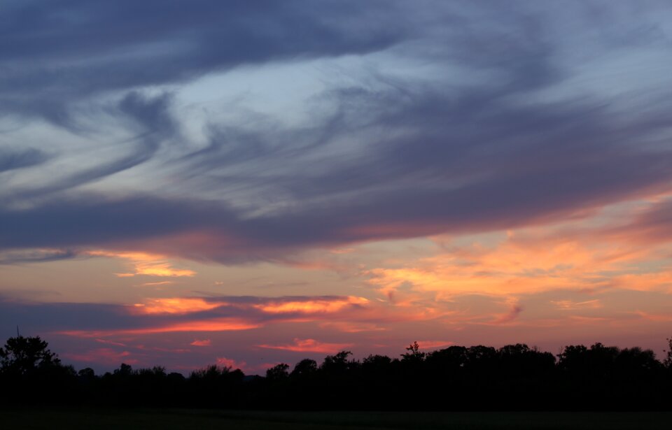 The evening sky evening horizon