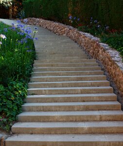 Park curving stairs photo