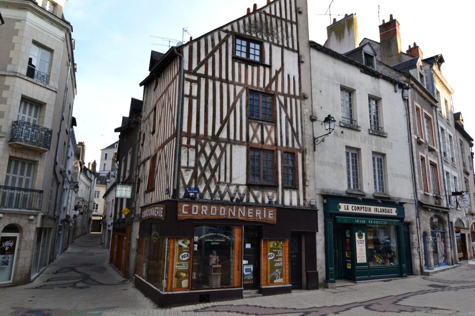 Half-timbered house blois france