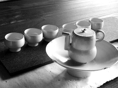 Hen artistic conception tea ceremony