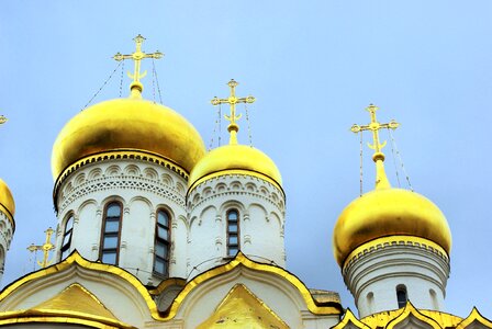 Golden domes church orthodox