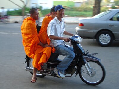 Buddhism transport motorcycle