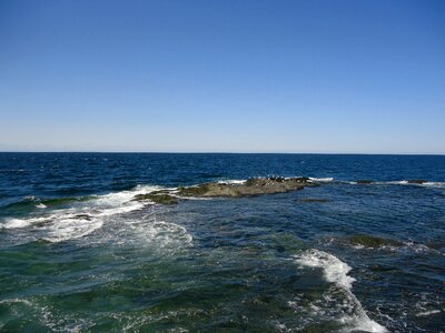 Gaspésie water roche photo