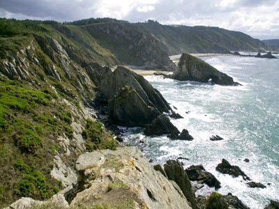 Rocks sea landscape