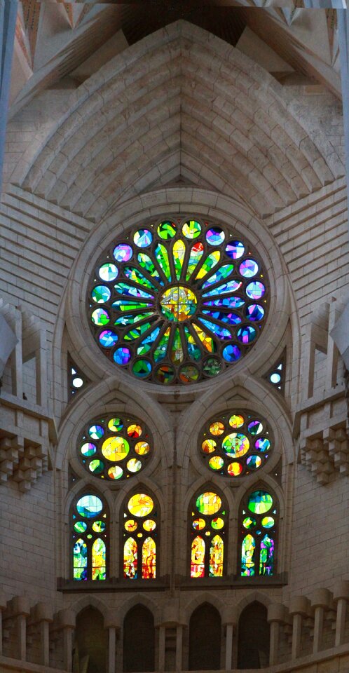 Colored glass colors window