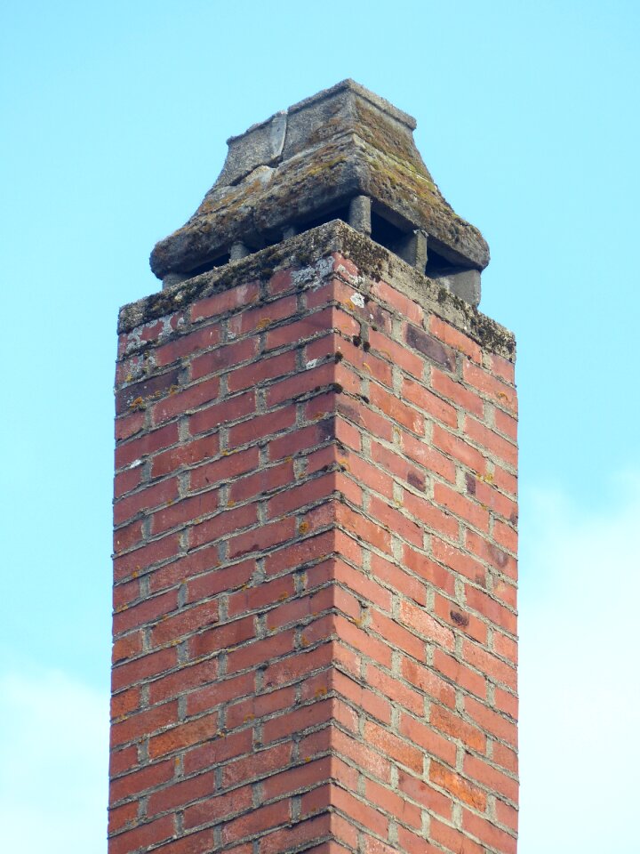 Fireplace bricked brick