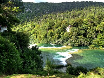 National park dalmatia waterfalls river