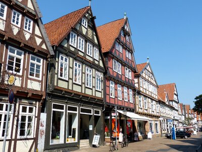 Truss facade historically photo