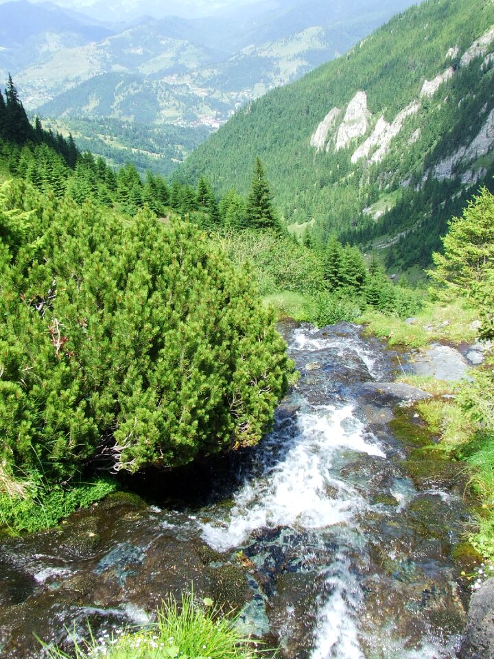 Cliff mountain stream mountains