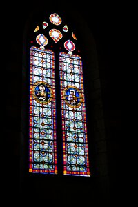Catholic window dordogne photo