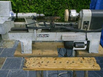 Old lathe exhibition crafts