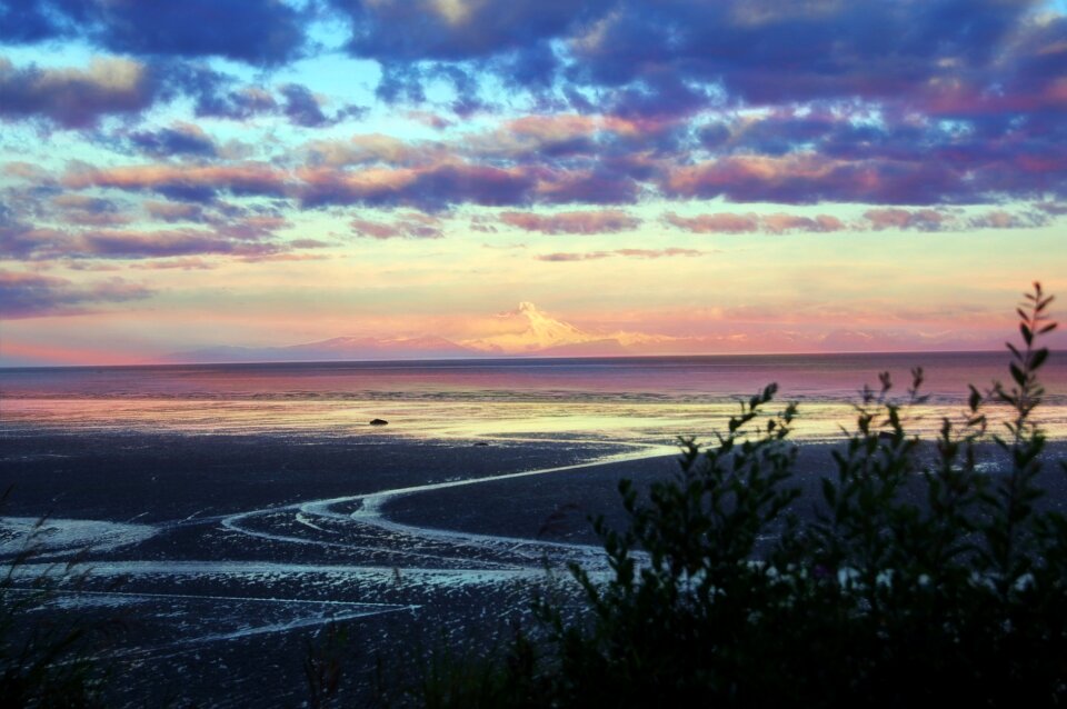 Sunrise water alaska