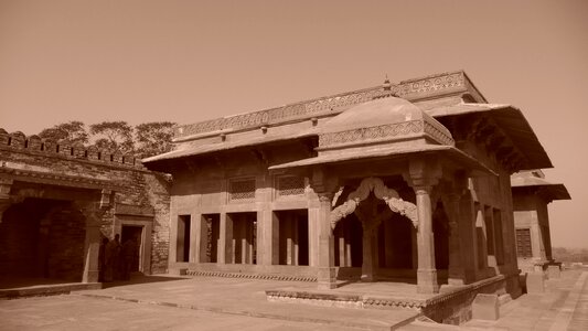 Rajasthan monument sepia photo