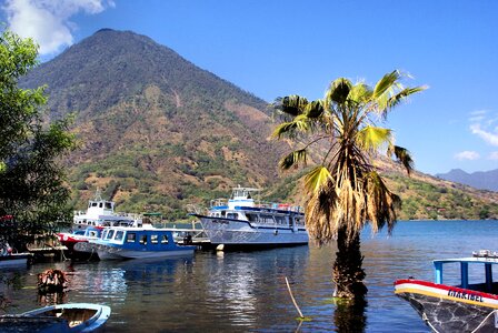 Guatemala volcano boat photo