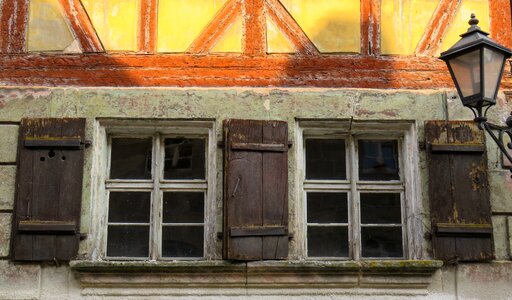 Middle ages lantern old house