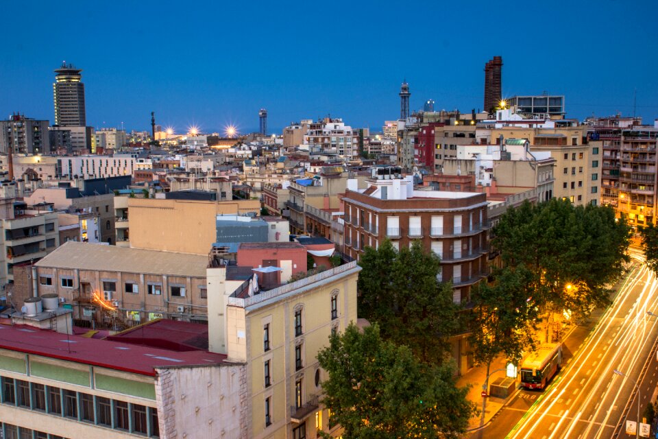 Night terrace city