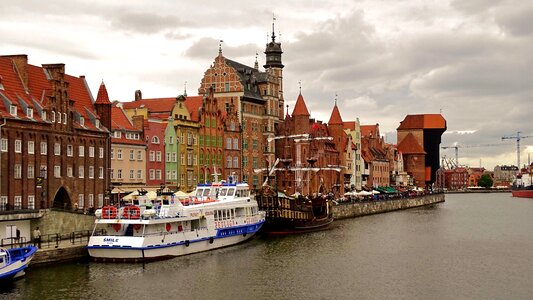 Poland gdansk port crane photo