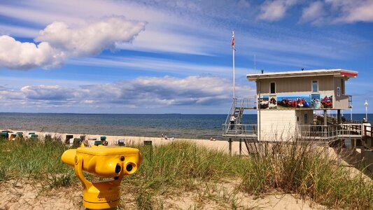 Beach sea blue photo