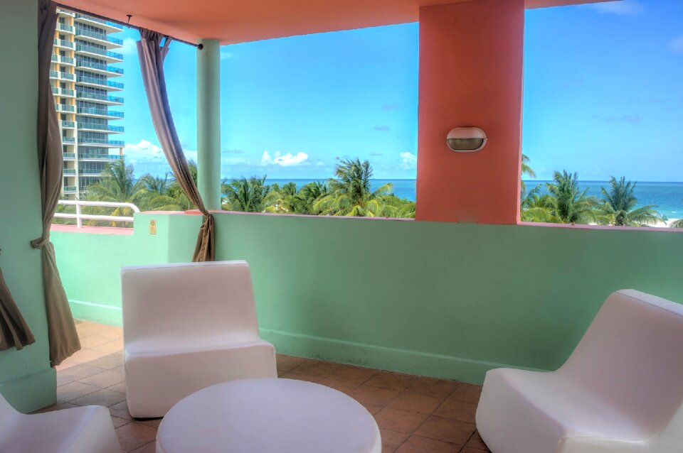 Scenic ocean vacation